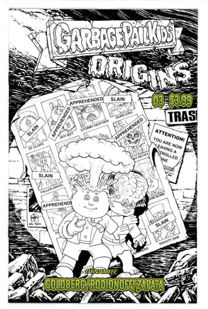 Garbage Pail Kids Origins 3 Haeser B&W Incentive Variant (2022)