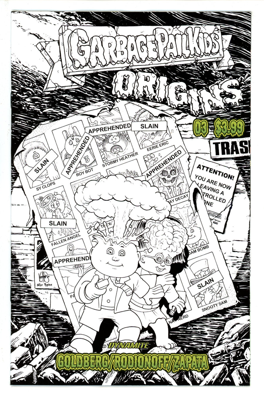 Garbage Pail Kids Origins 3 Haeser B&W Incentive Variant (2022)