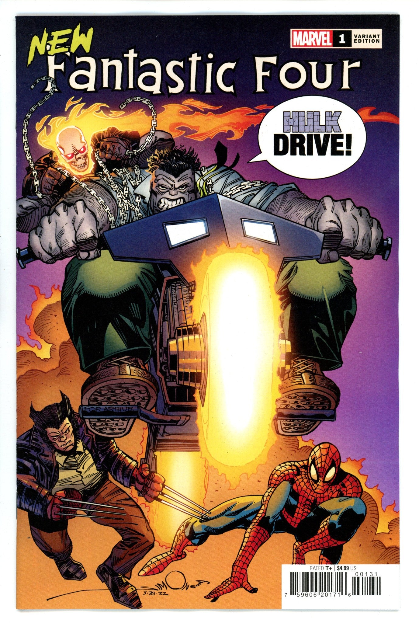 New Fantastic Four 1 Simonson Variant NM-