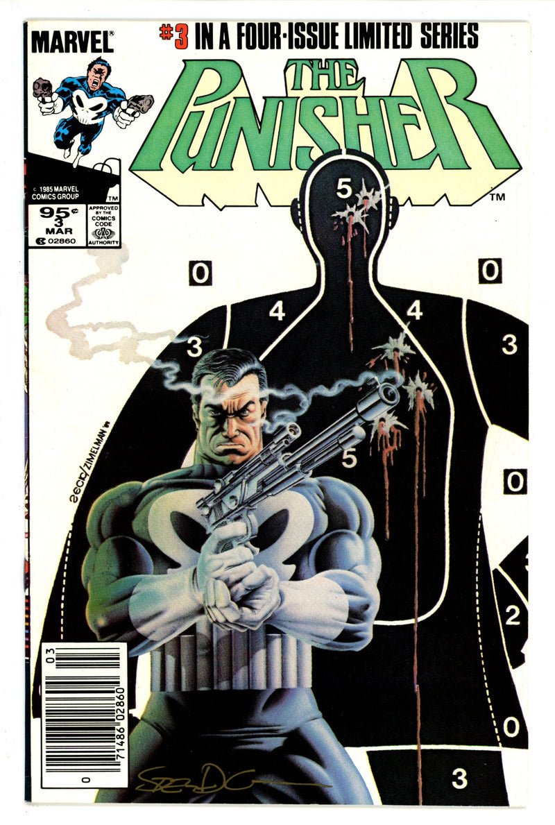 The Punisher Vol 1 3 Canadian Signed Grant VF