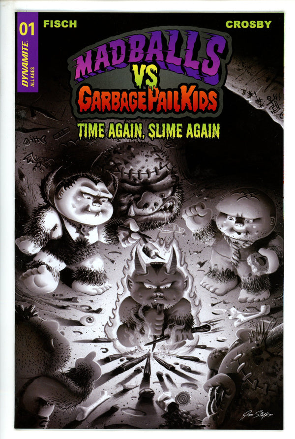 Madballs Vs Garbage Pail Kids Slime Again 1 Simko B&W Incentive Variant (2023)
