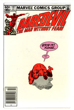 Daredevil Vol 1 187 Newsstand VF+ (1982)