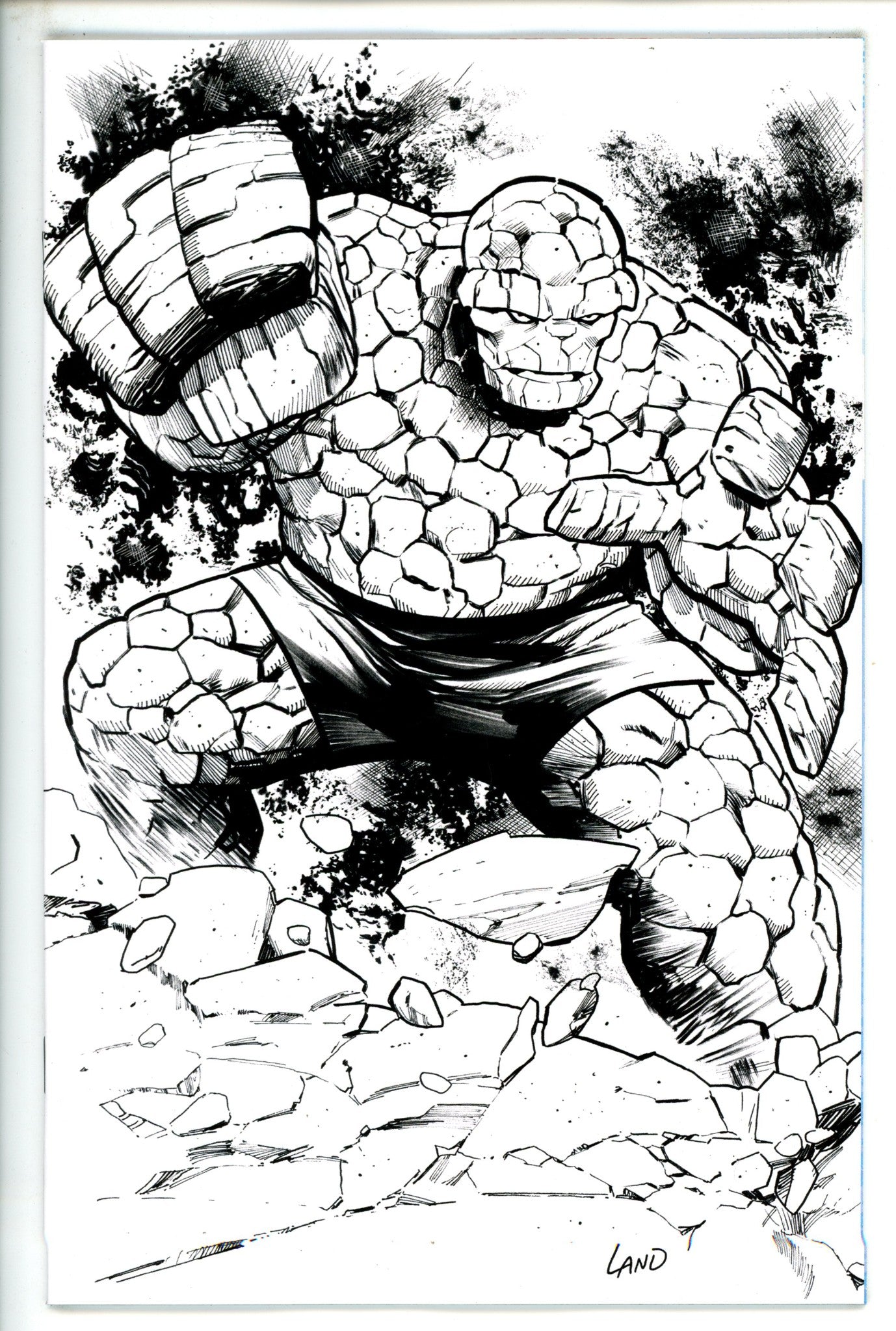 Fantastic Four Vol 7 7 (700) Land B&W Incentive Variant NM (2023)