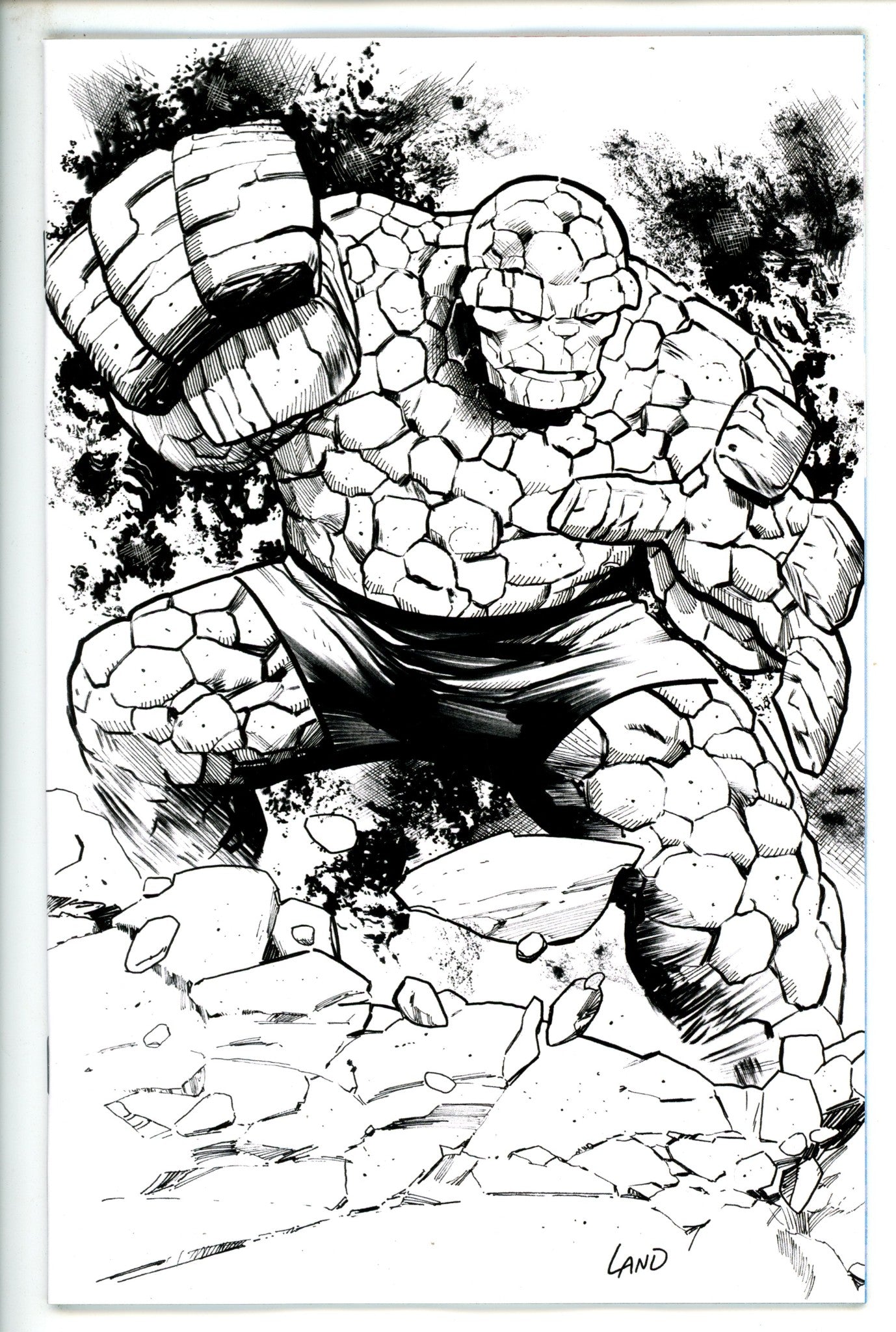 Fantastic Four Vol 7 7 (700) Land B&W Incentive Variant NM+ (2023)