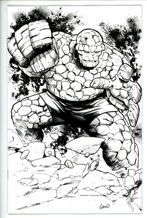 Fantastic Four Vol 7 7 (700) Land B&W Incentive Variant NM+ (2023)