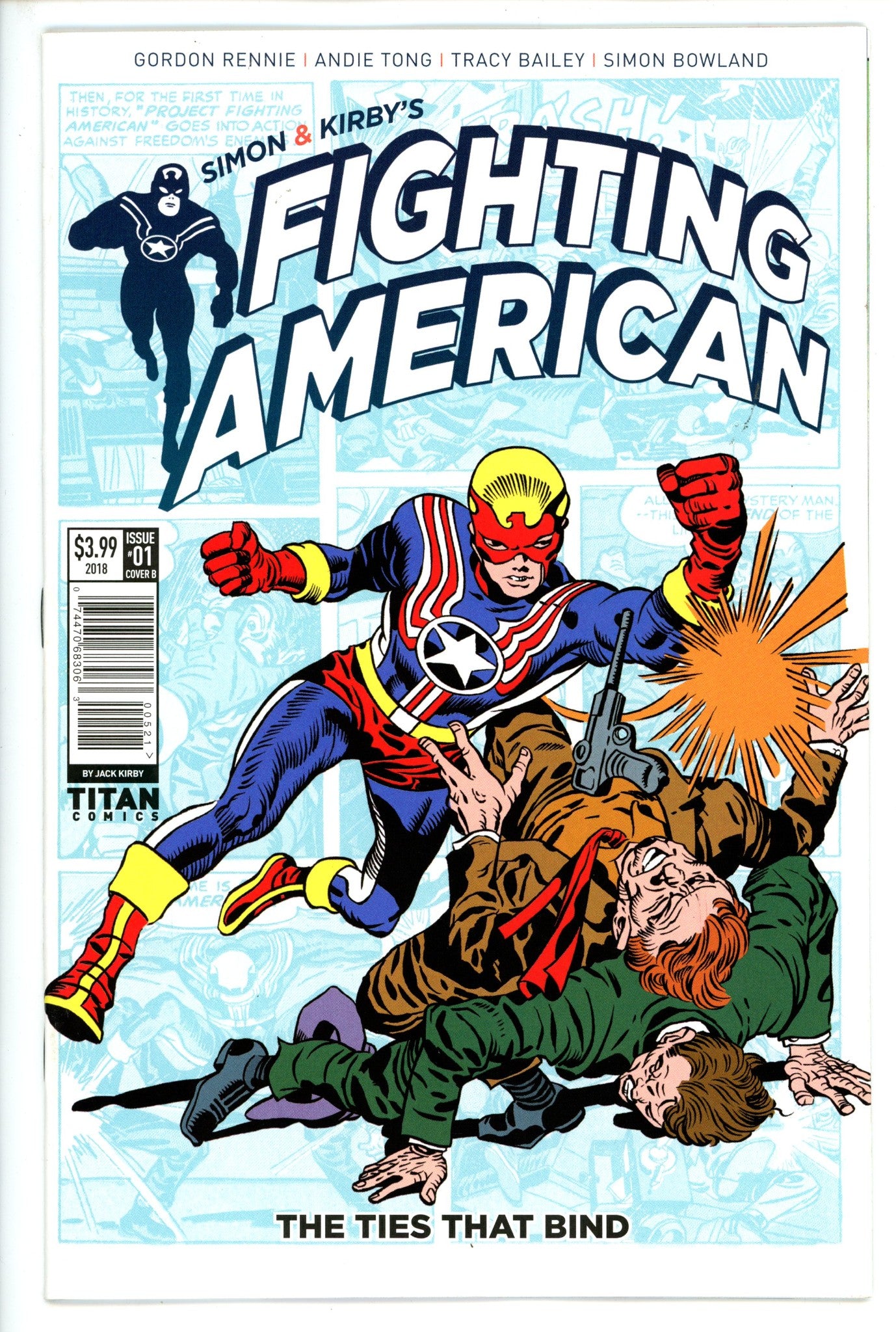 Simon & Kirby's Fighting American 1 Kirby B Variant