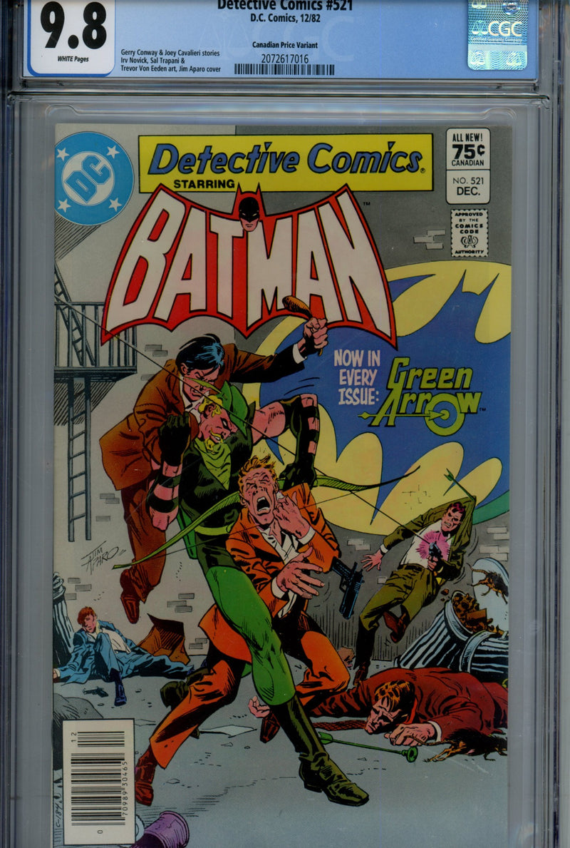 Detective Comics Vol 1 521 Canadian Price Variant CGC 9.8 (1982)