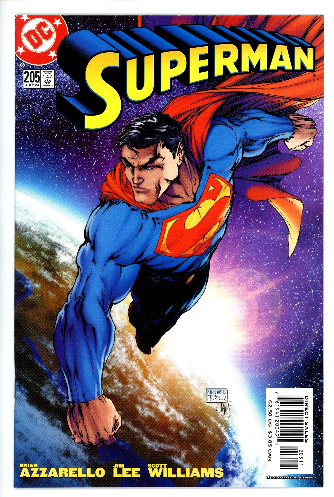 Superman Vol 2 205 Turner Variant