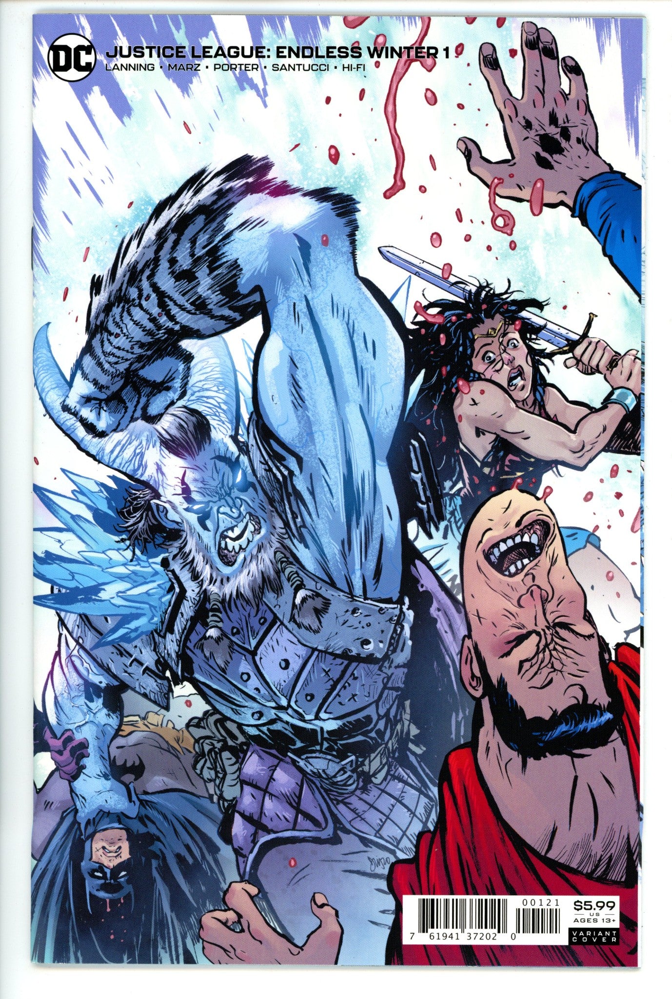 Justice League: Endless Winter 1 Johnson Variant