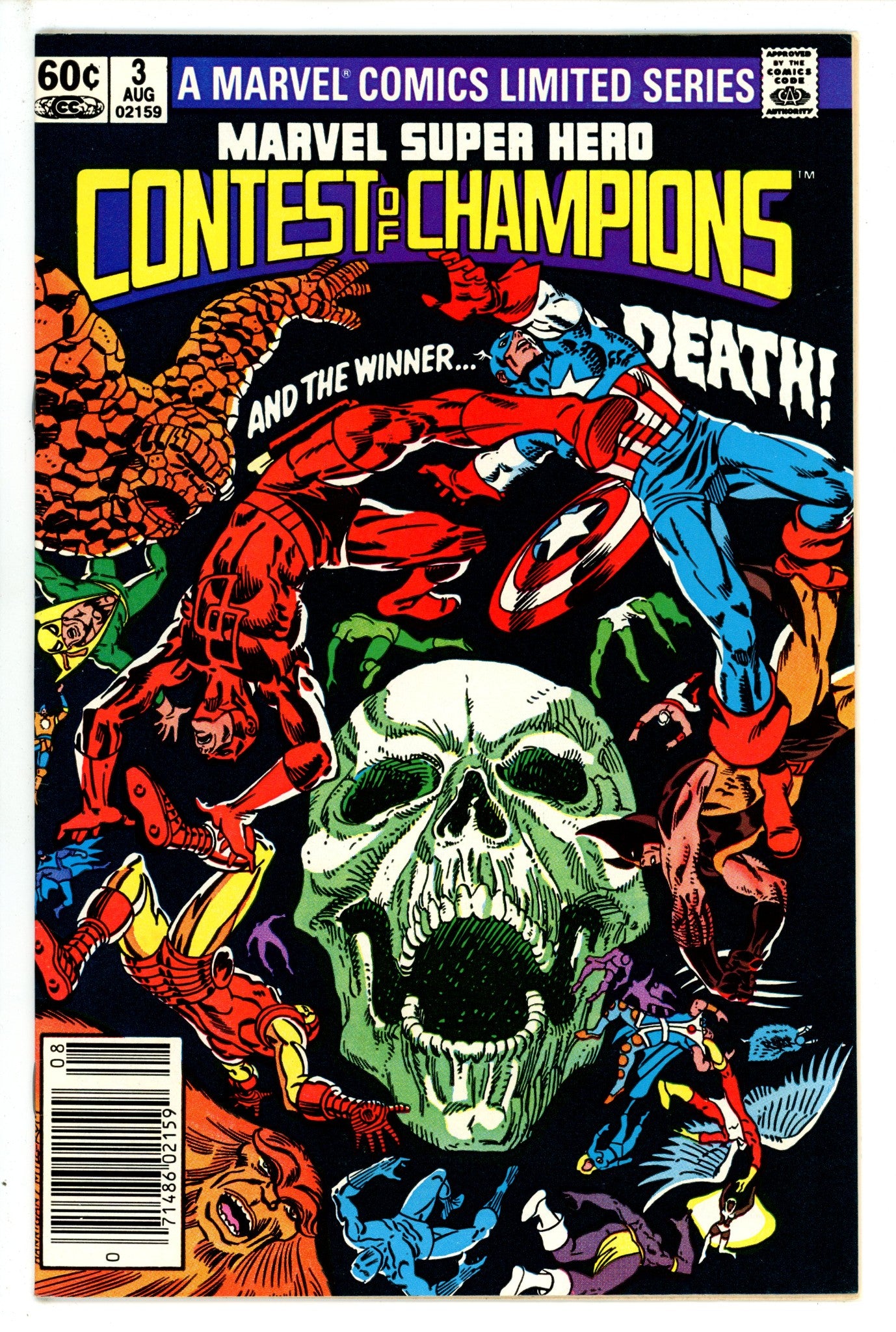 Marvel Super Hero Contest of Champions 3 Newsstand VF/NM (1982)