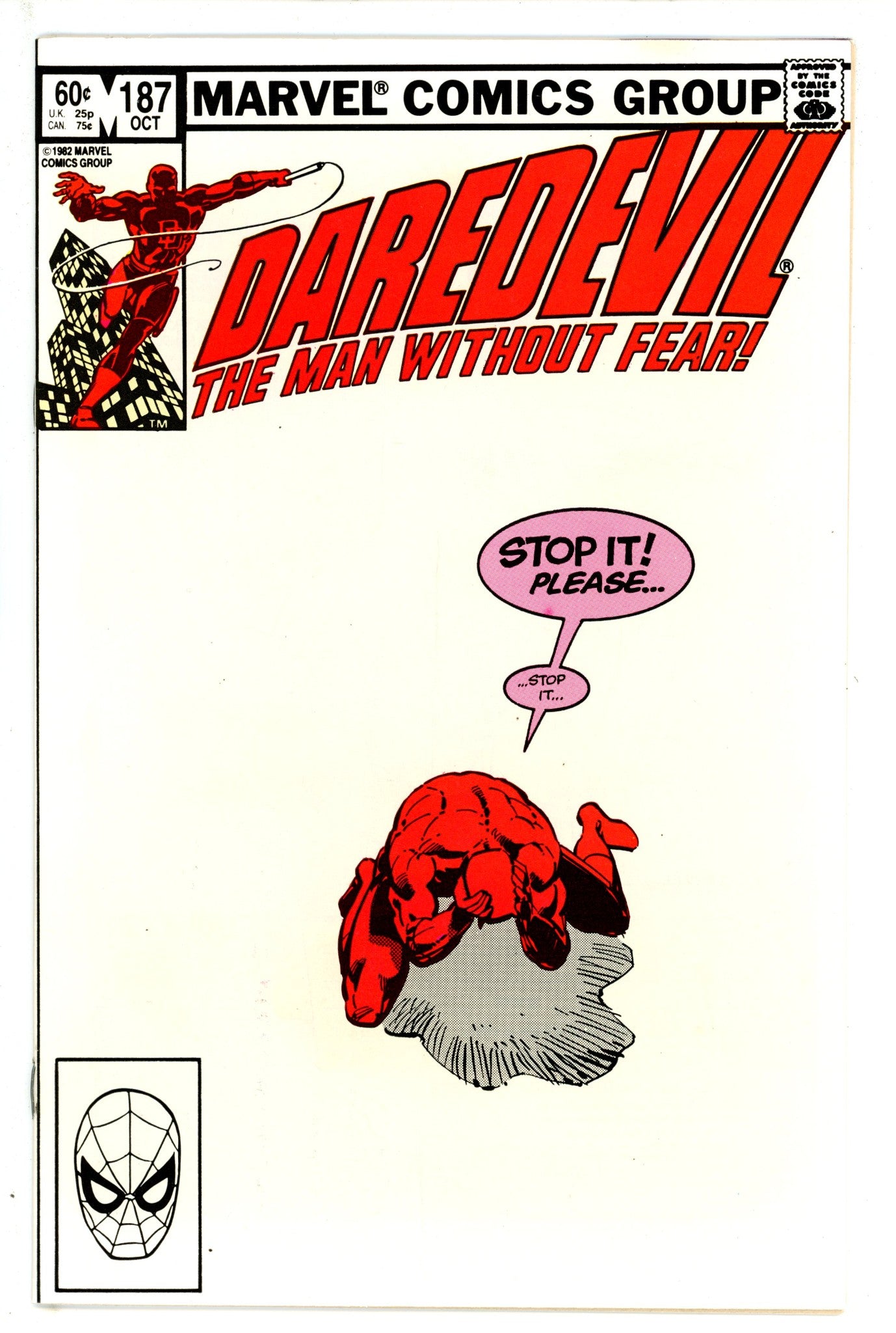Daredevil Vol 1 187 NM- (1982)