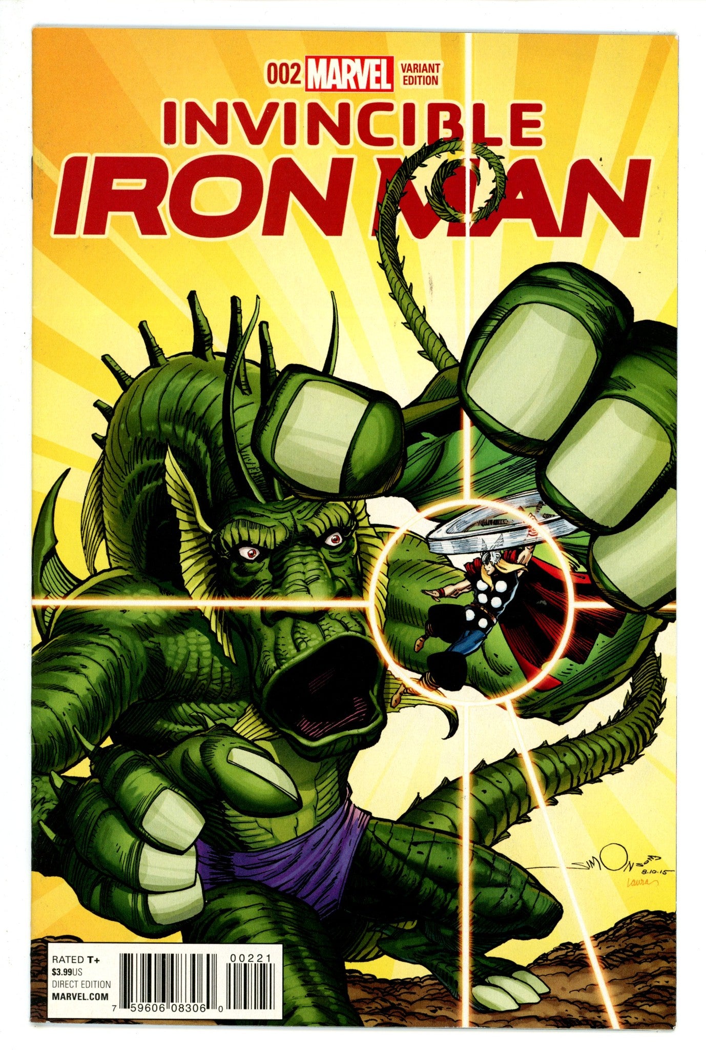 Invincible Iron Man Vol 2 2 Simonson Incentive Variant (2015)