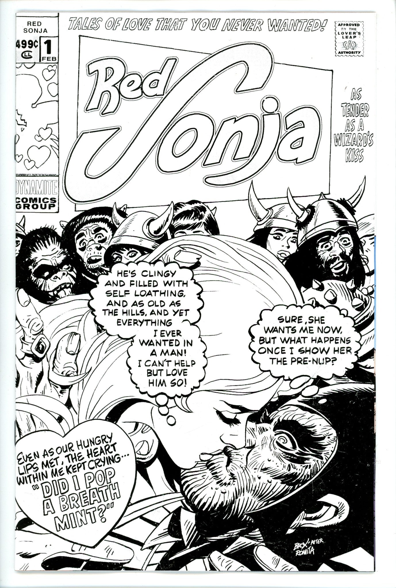 Red Sonja Valentines Special 1 Broxton Variant-Dynamite-CaptCan Comics Inc