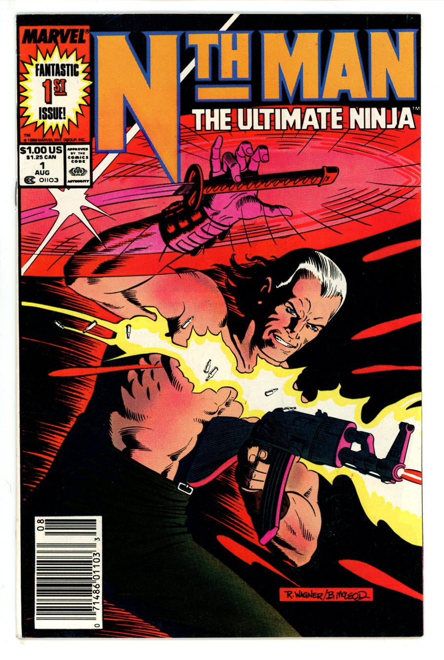 Nth Man the Ultimate Ninja 1 Newsstand (1989)