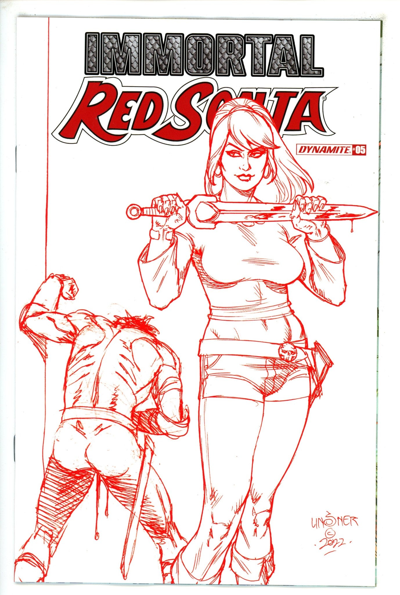 Immortal Red Sonja 5 Linsner Variant