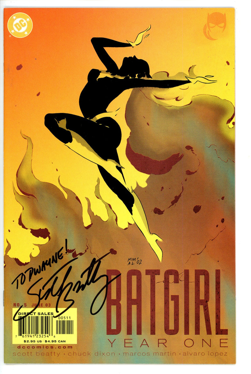 Batgirl Year One  5 Signed Beatty