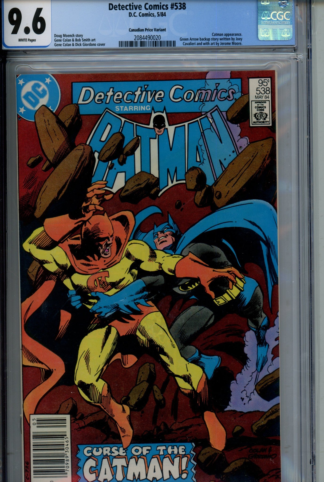 Detective Comics Vol 1 539 Canadian Price Variant CGC 9.6 (1984)