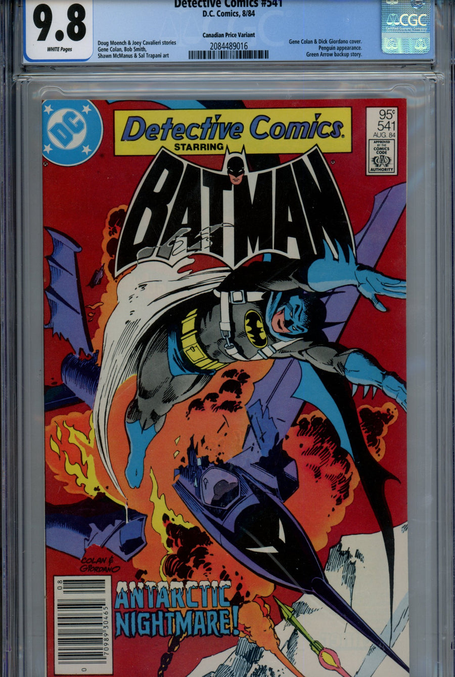 Detective Comics Vol 1 541 Canadian Price Variant CGC 9.8 (1984)
