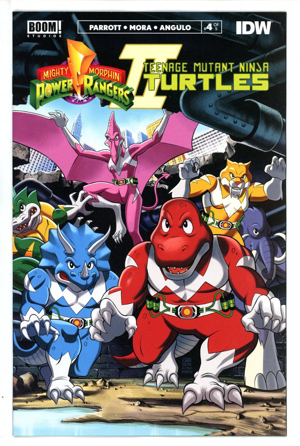 Mighty Morphin Power Rangers / Teenage Mutant Ninja Turtles II 4 Gibson MMPR Variant (2023)