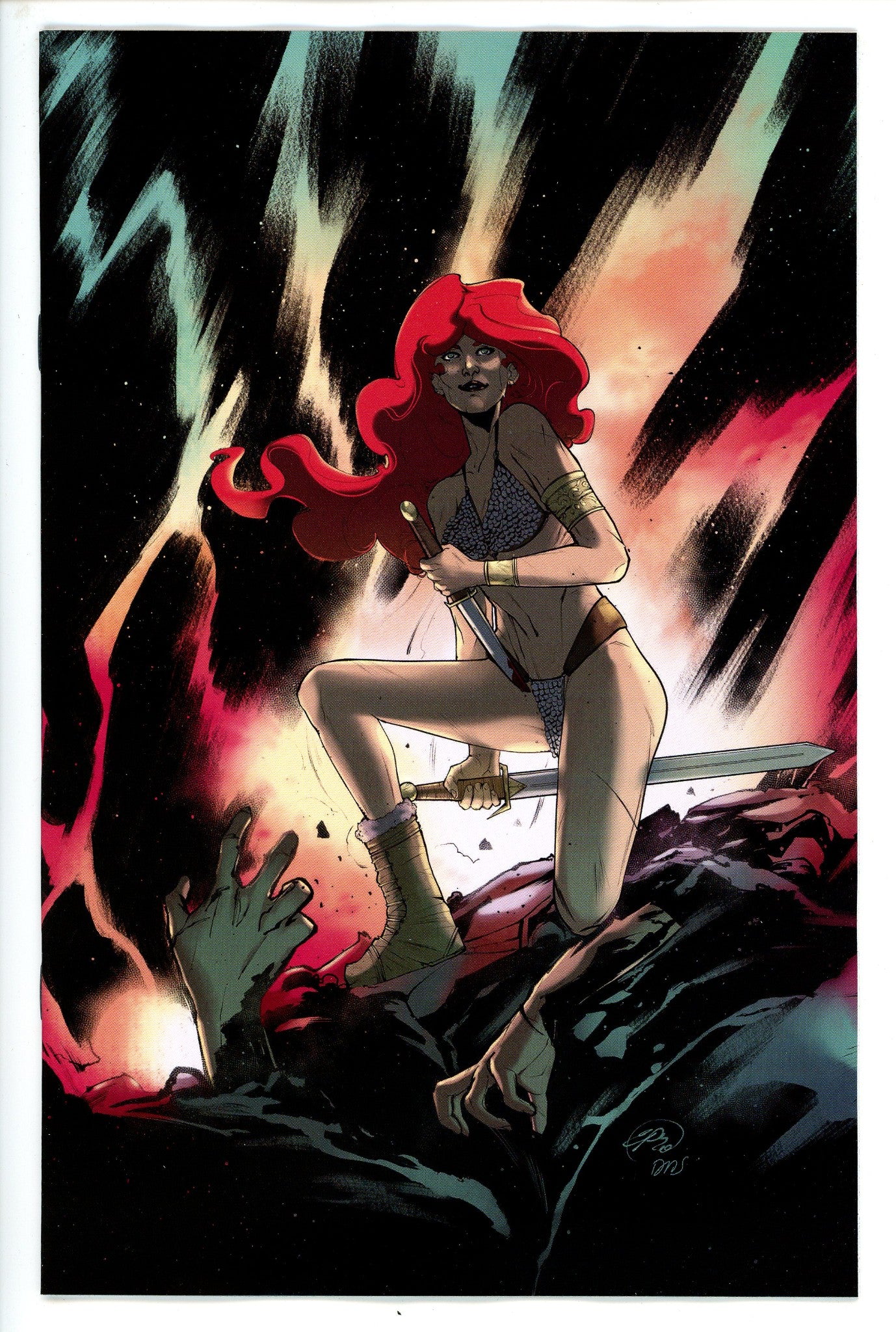 Red Sonja the Superpowers 4 Pinna Variant-CaptCan Comics Inc-CaptCan Comics Inc