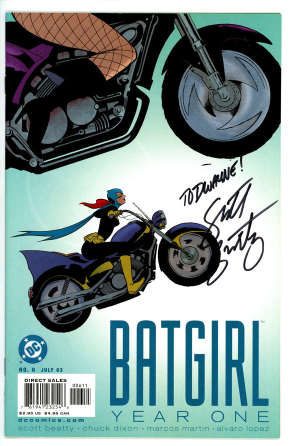 Batgirl Year One  6 Signed Beatty
