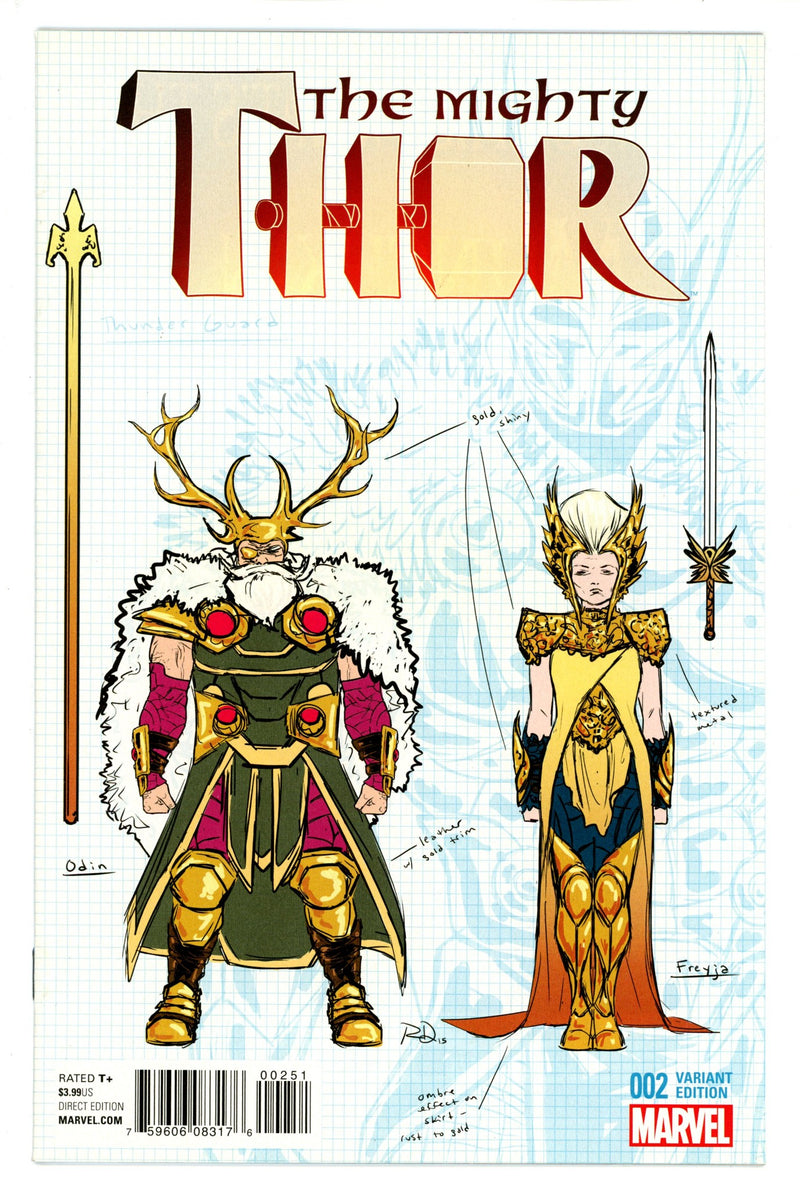 Mighty Thor Vol 2 2 Dauterman Variant NM-