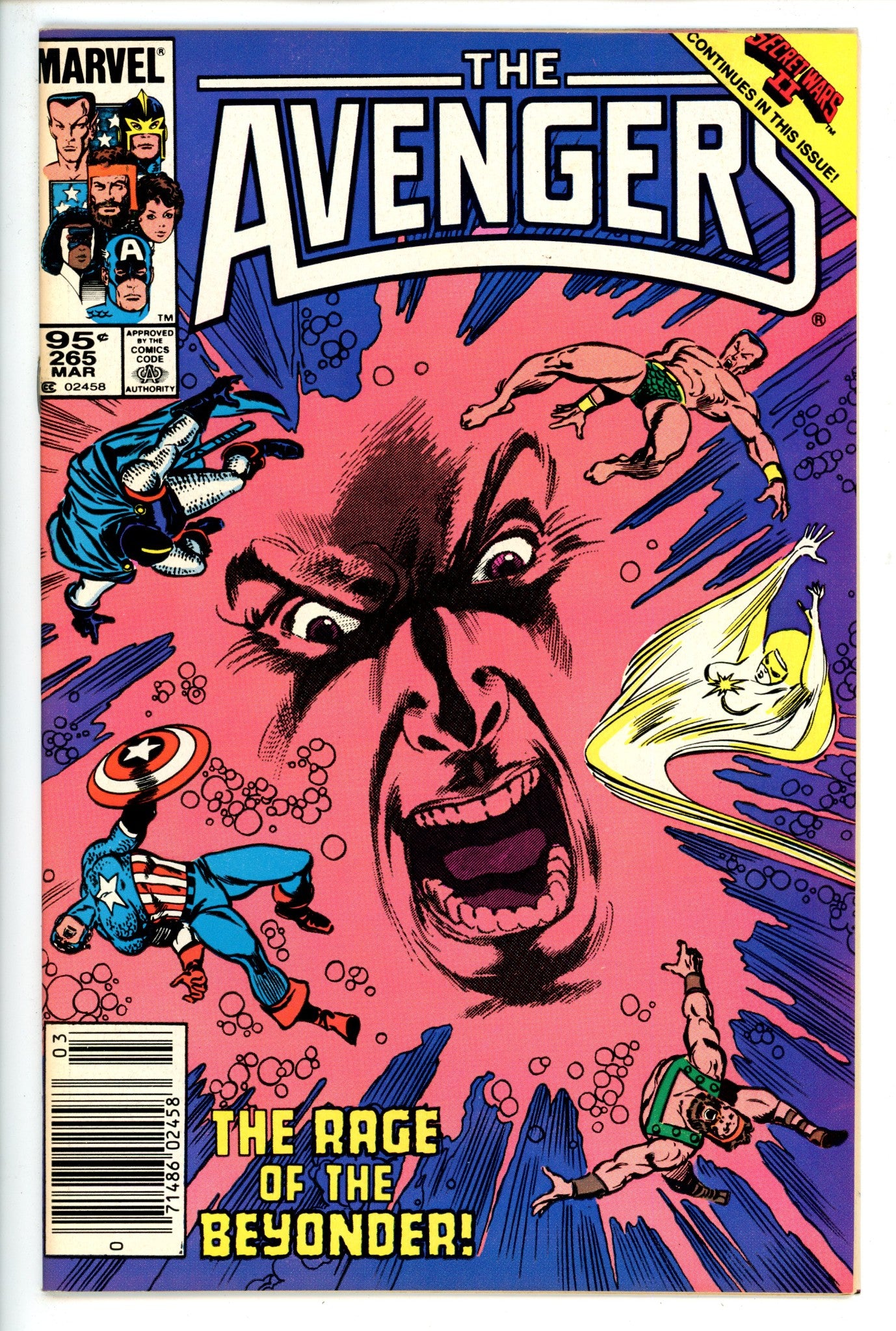 The Avengers 265 Canadian VF+