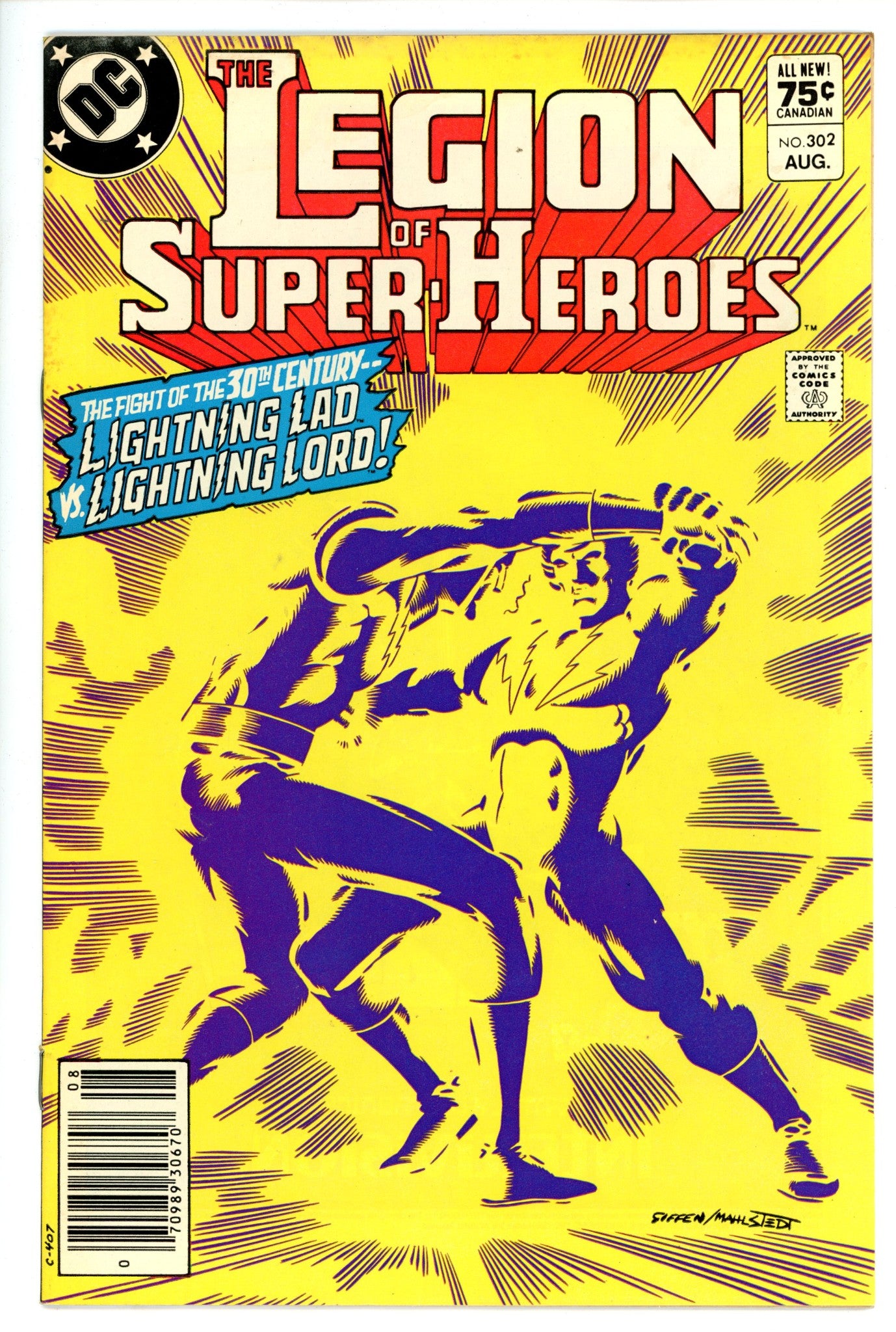 The Legion of Super-Heroes Vol 2 302 Canadian F/VF