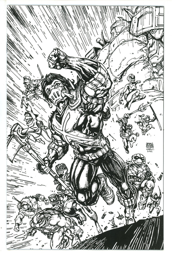 Mighty Morphin Power Rangers / Teenage Mutant Ninja Turtles II 4 Eastman Incentive Variant (2023)