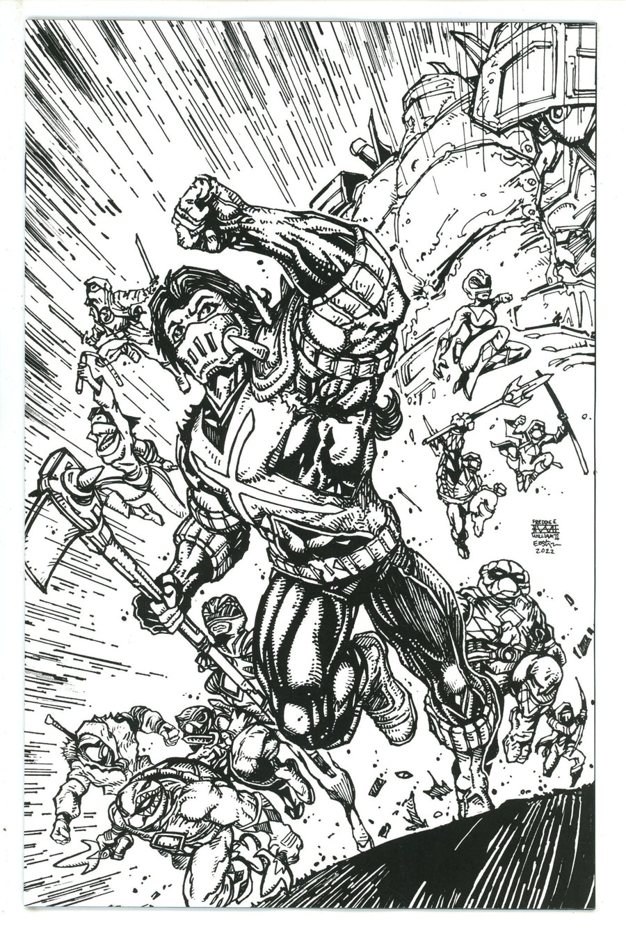Mighty Morphin Power Rangers / Teenage Mutant Ninja Turtles II 4 Eastman Incentive Variant (2023)