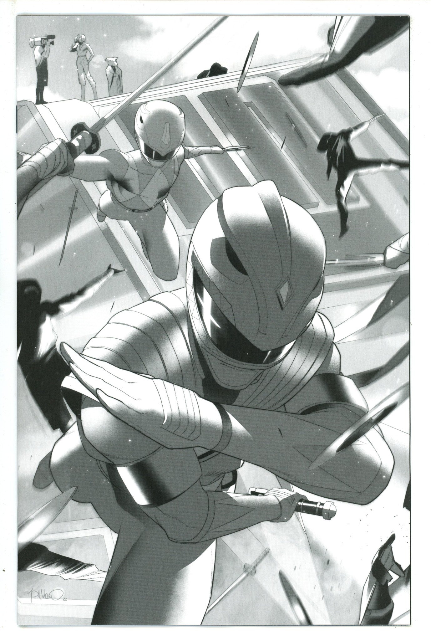 Mighty Morphin Power Rangers / Teenage Mutant Ninja Turtles II 4 Meo Incentive Variant NM+ (2023)