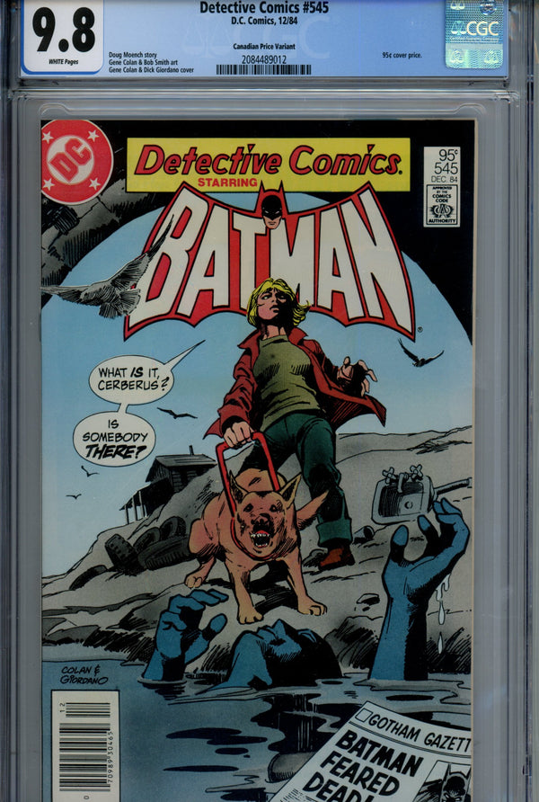 Detective Comics Vol 1 545 Canadian Price Variant CGC 9.8 (1984)