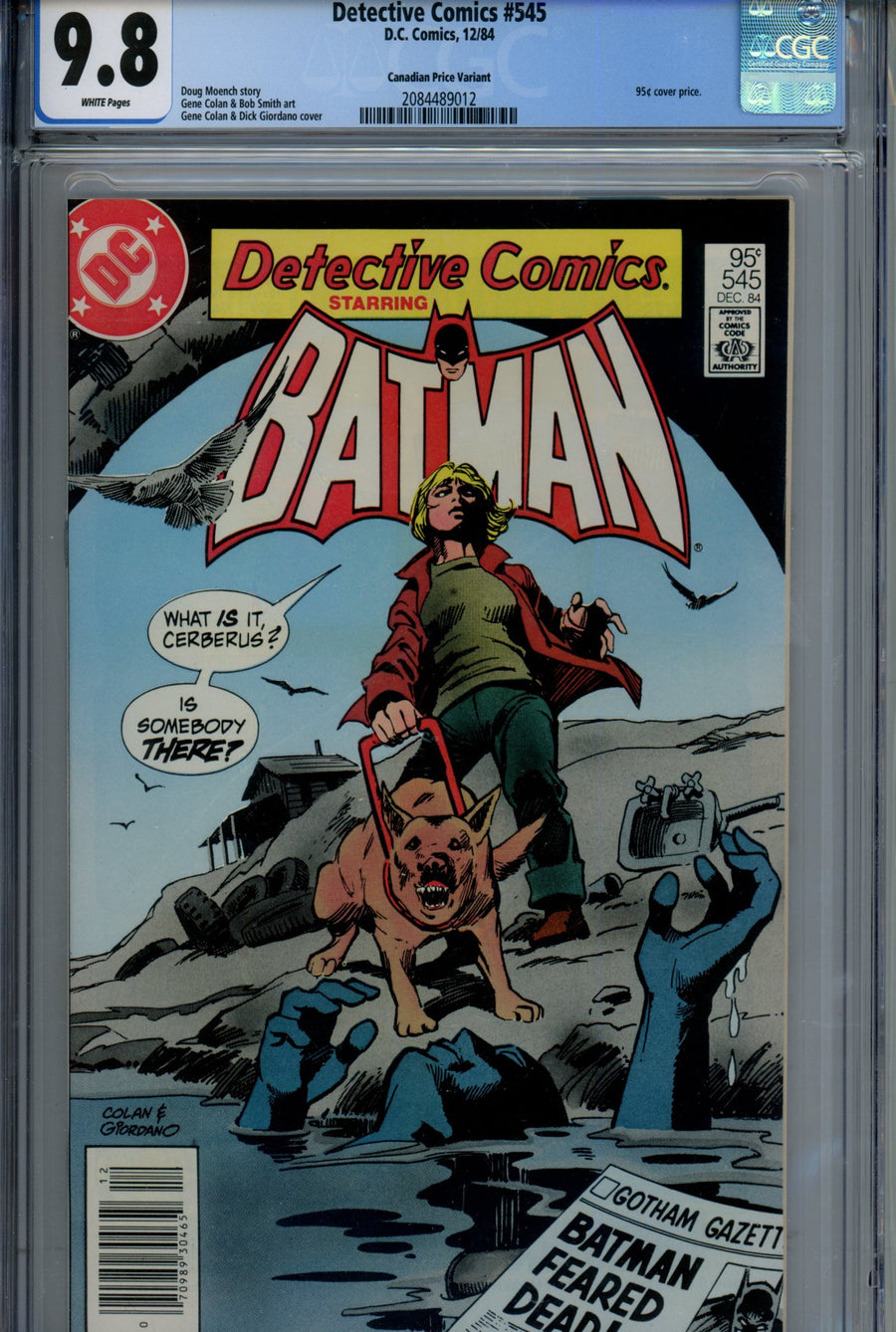 Detective Comics Vol 1 545 Canadian Price Variant CGC 9.8 (1984)