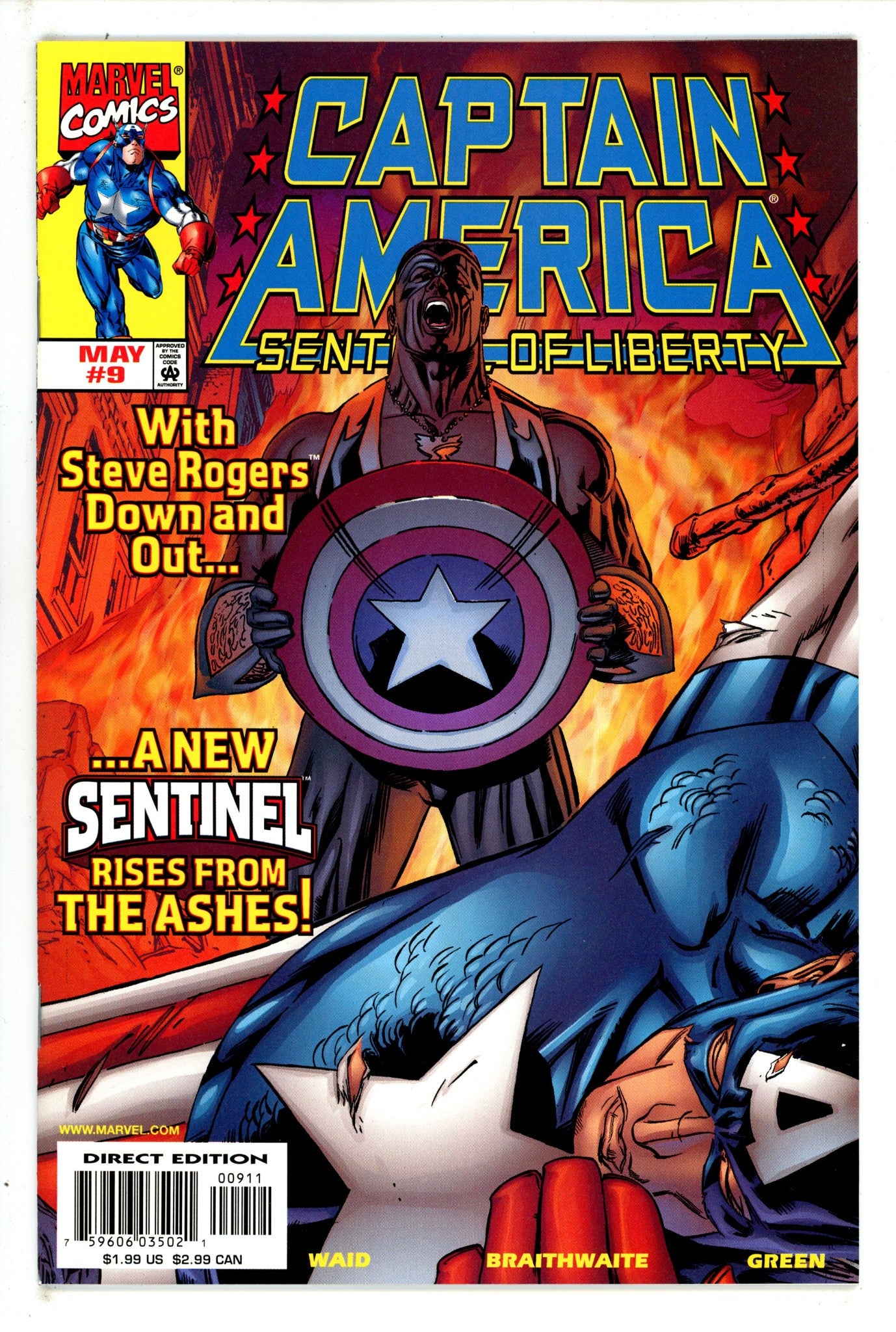 Captain America: Sentinel of Liberty Vol 1 9 NM- (1999)