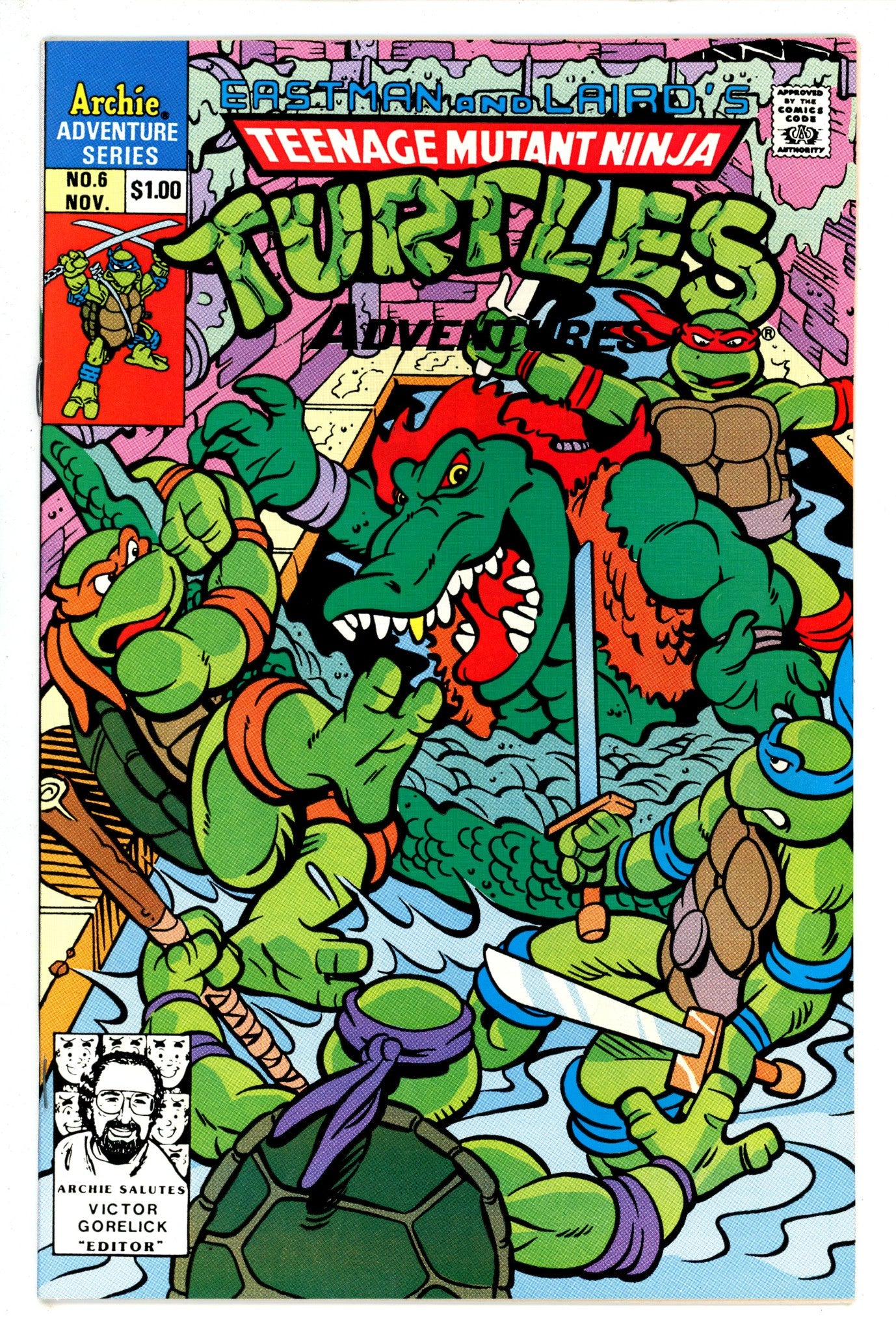 Teenage Mutant Ninja Turtles Adventures Vol 2 6 NM (1990)