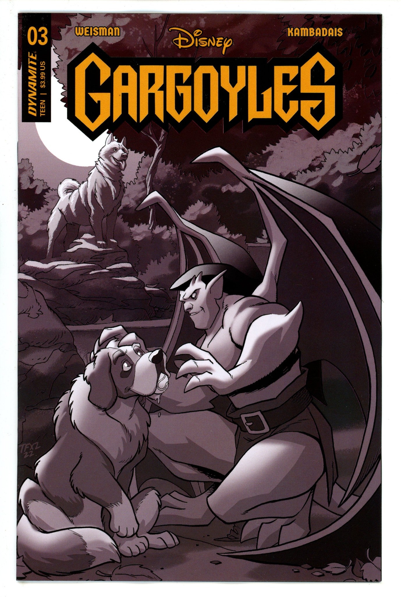 Gargoyles 3 Fleecs Line Art Incentive Variant (2023)