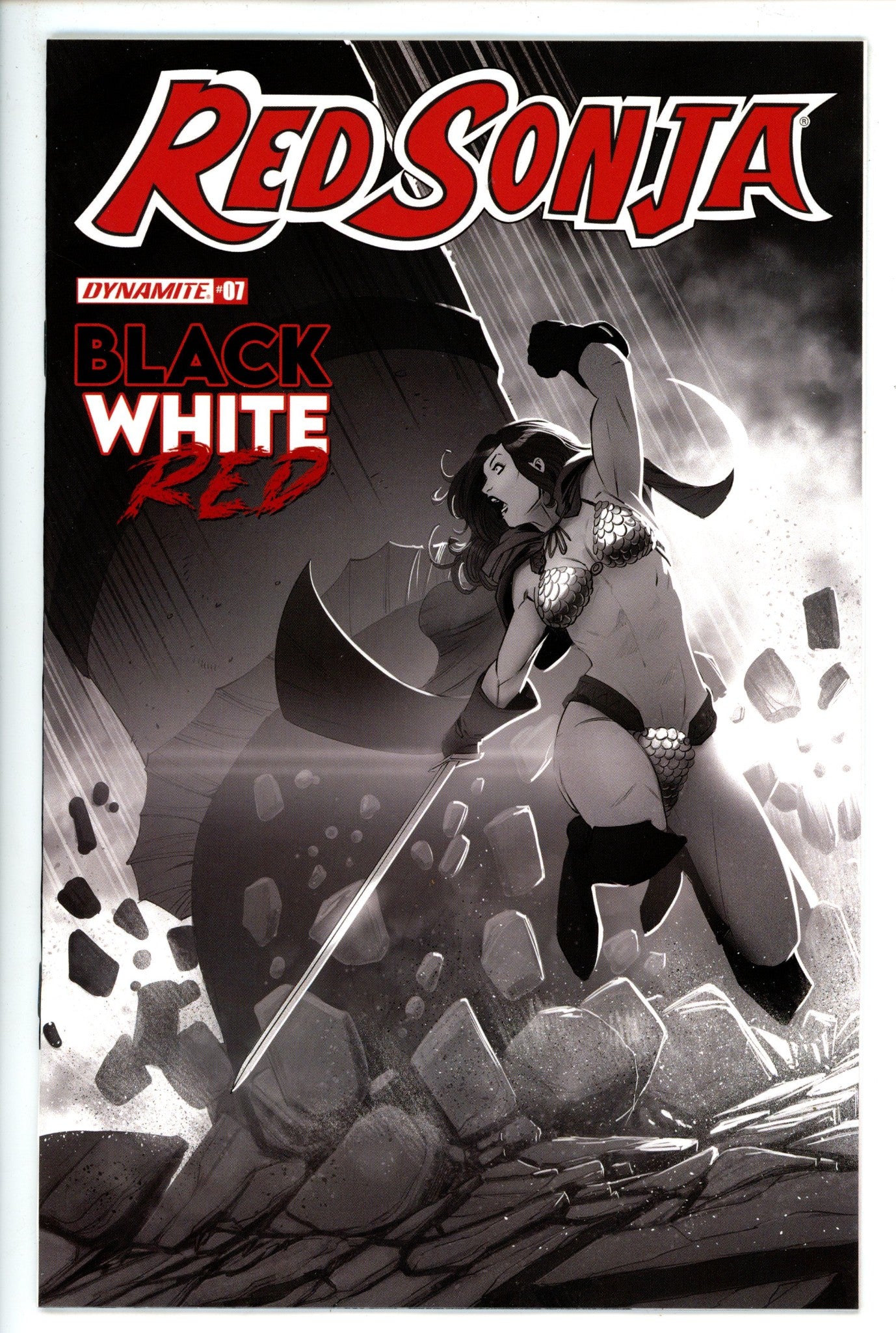 Red Sonja Black White Red 7 Bob Variant (2022)