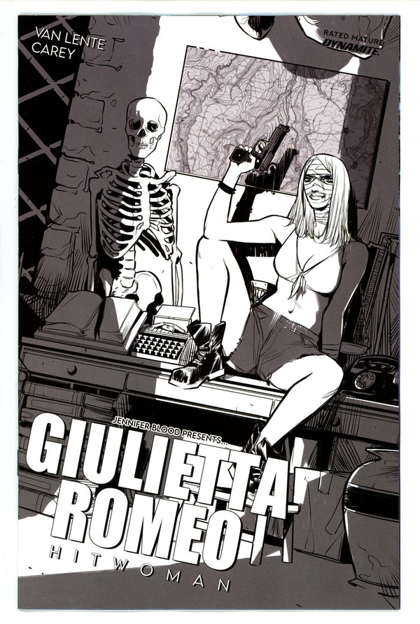 Jennifer Blood Presents Giulietta Romeo Hitwoman 1 Pinti B&W Incentive Variant (2022)
