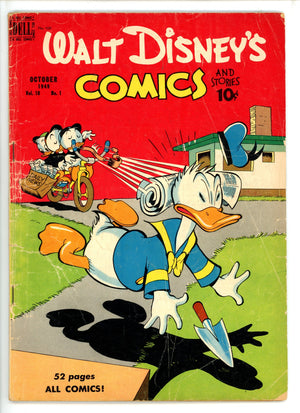 Walt Disney's Comics and Stories Vol 10 1 (109) GD+ (1949)