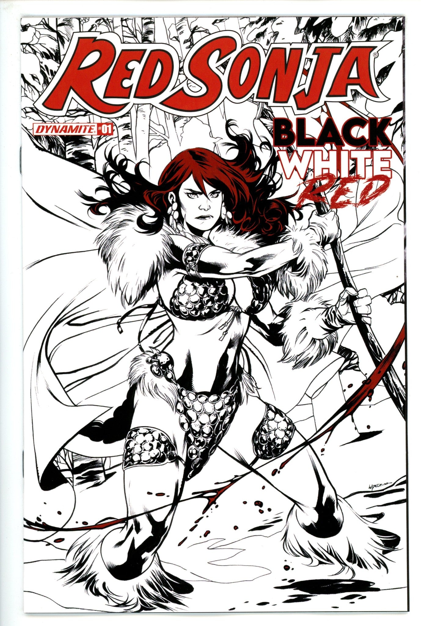 Red Sonja Black White Red 1 Lupacchino Variant (2021)