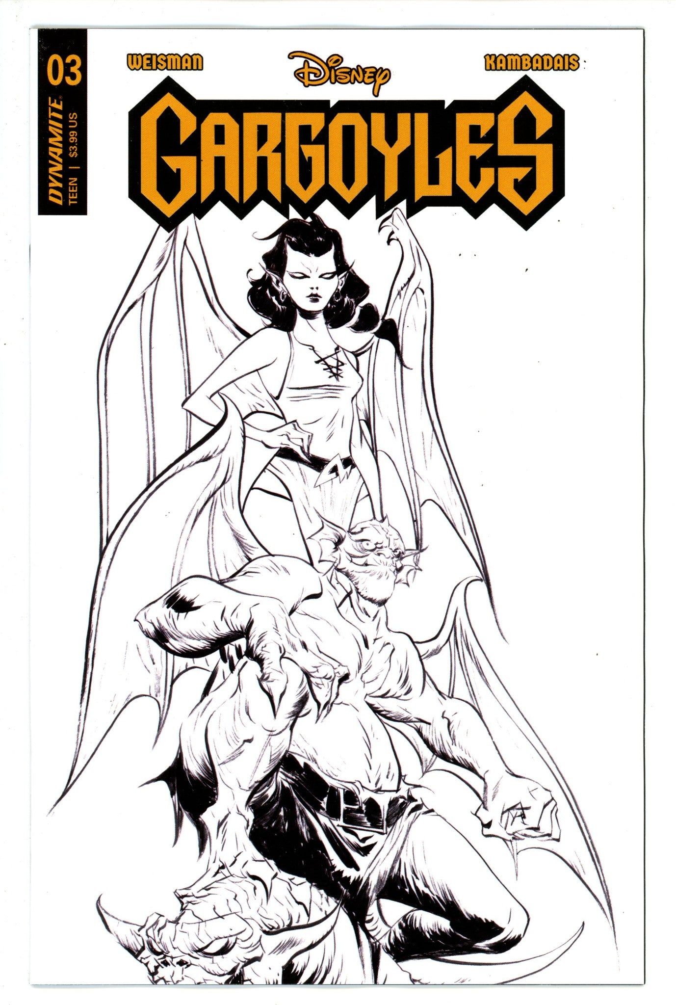Gargoyles 3 Lee Line Art Incentive Variant (2023)