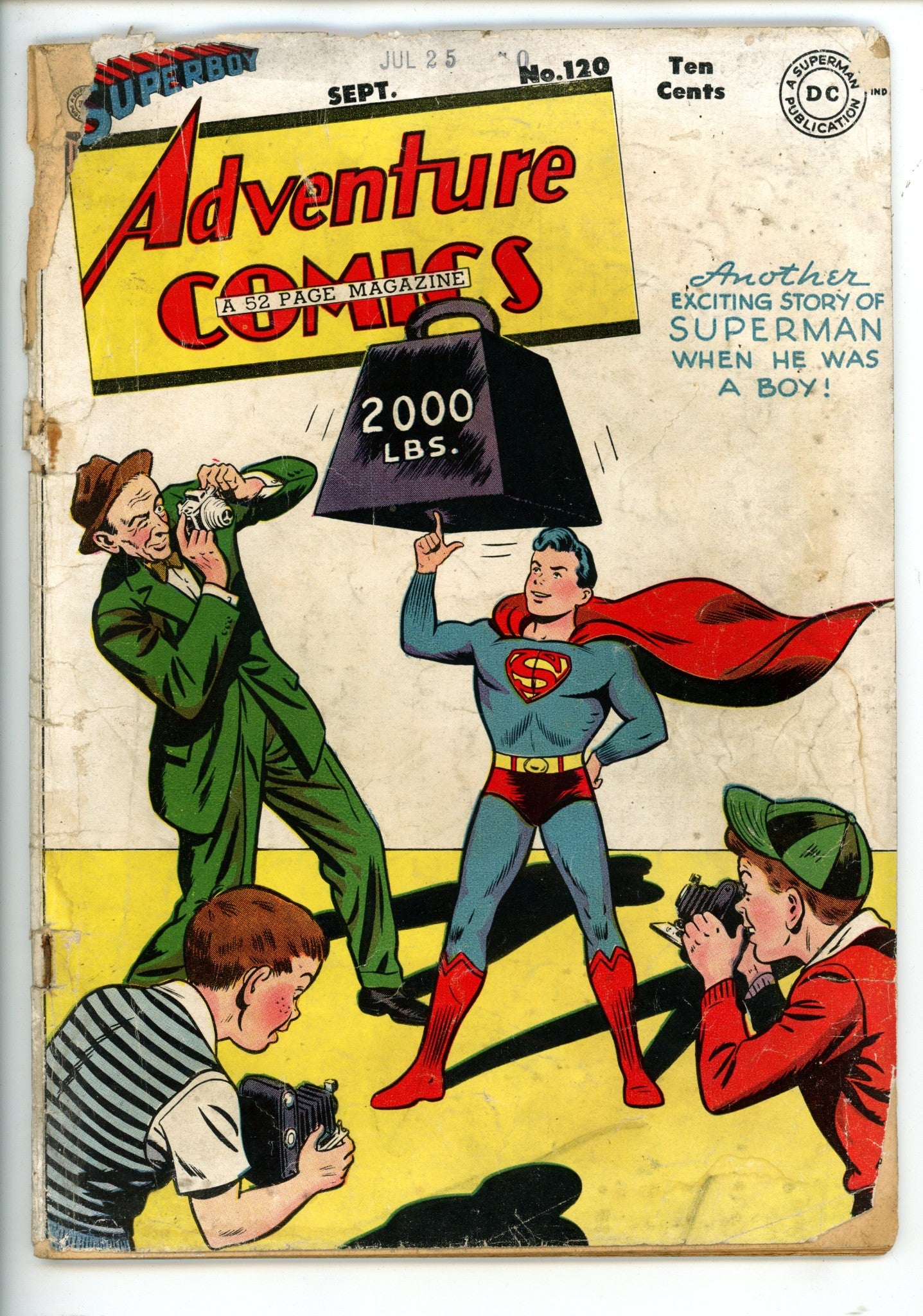 Adventure Comics 120 Incomplete, Pieces Mising Last Pages PR