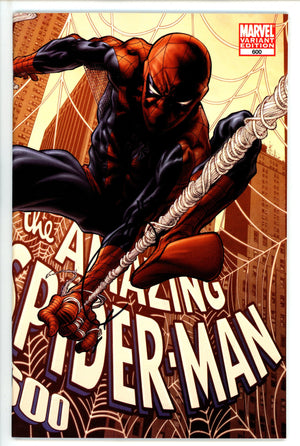 The Amazing Spider-Man Vol 2 600 Quesada Variant Signed Quesada NM-