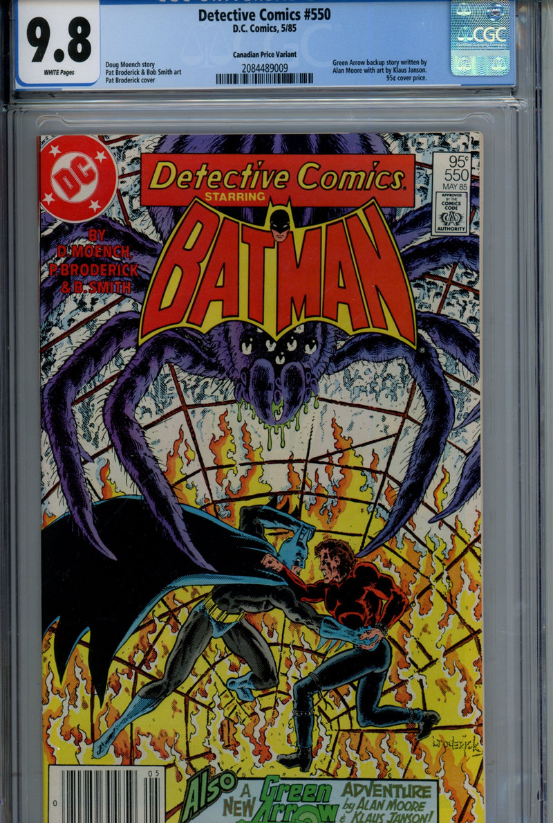 Detective Comics Vol 1 550 Canadian Price Variant CGC 9.8 (1985)