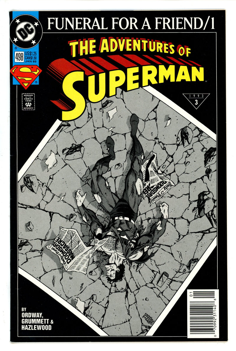 Adventures of Superman 498 Newsstand