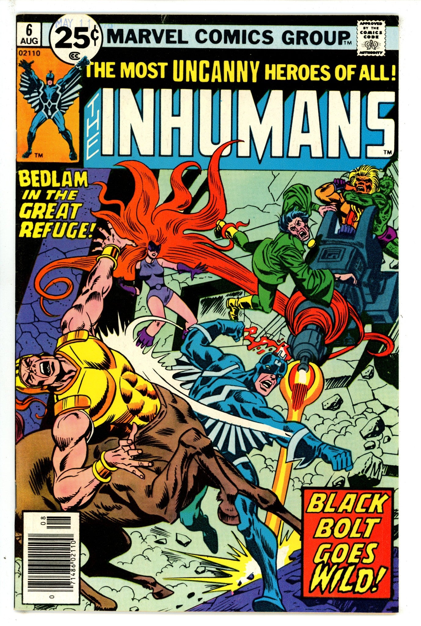 The Inhumans Vol 1 6 VF- (1976)