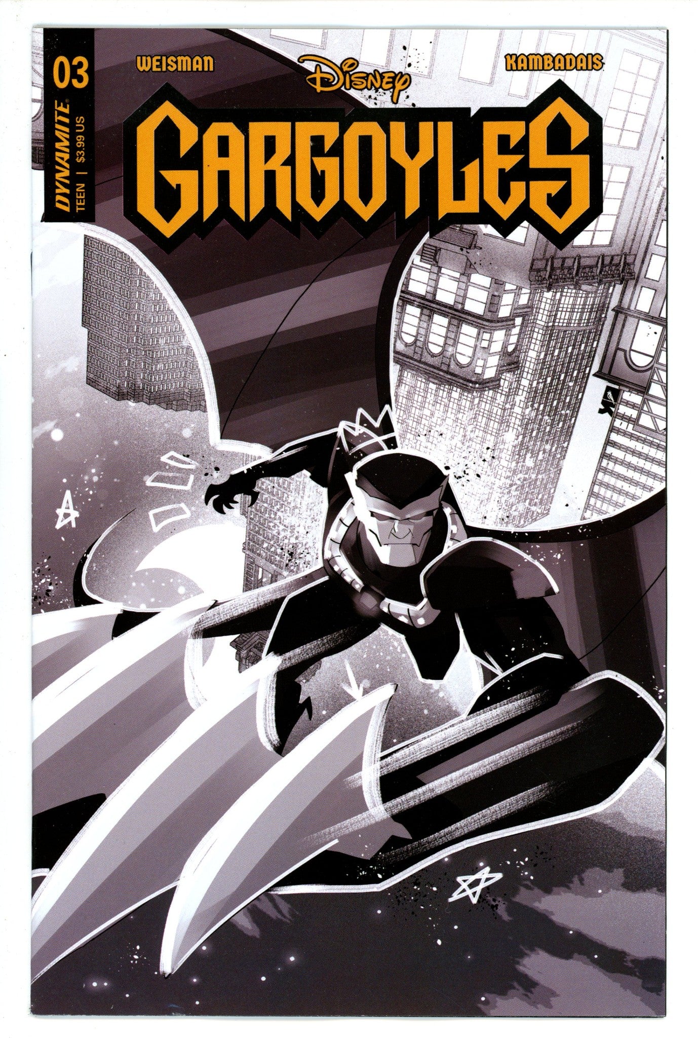 Gargoyles 3 Kambadais B&W Incentive Variant (2023)