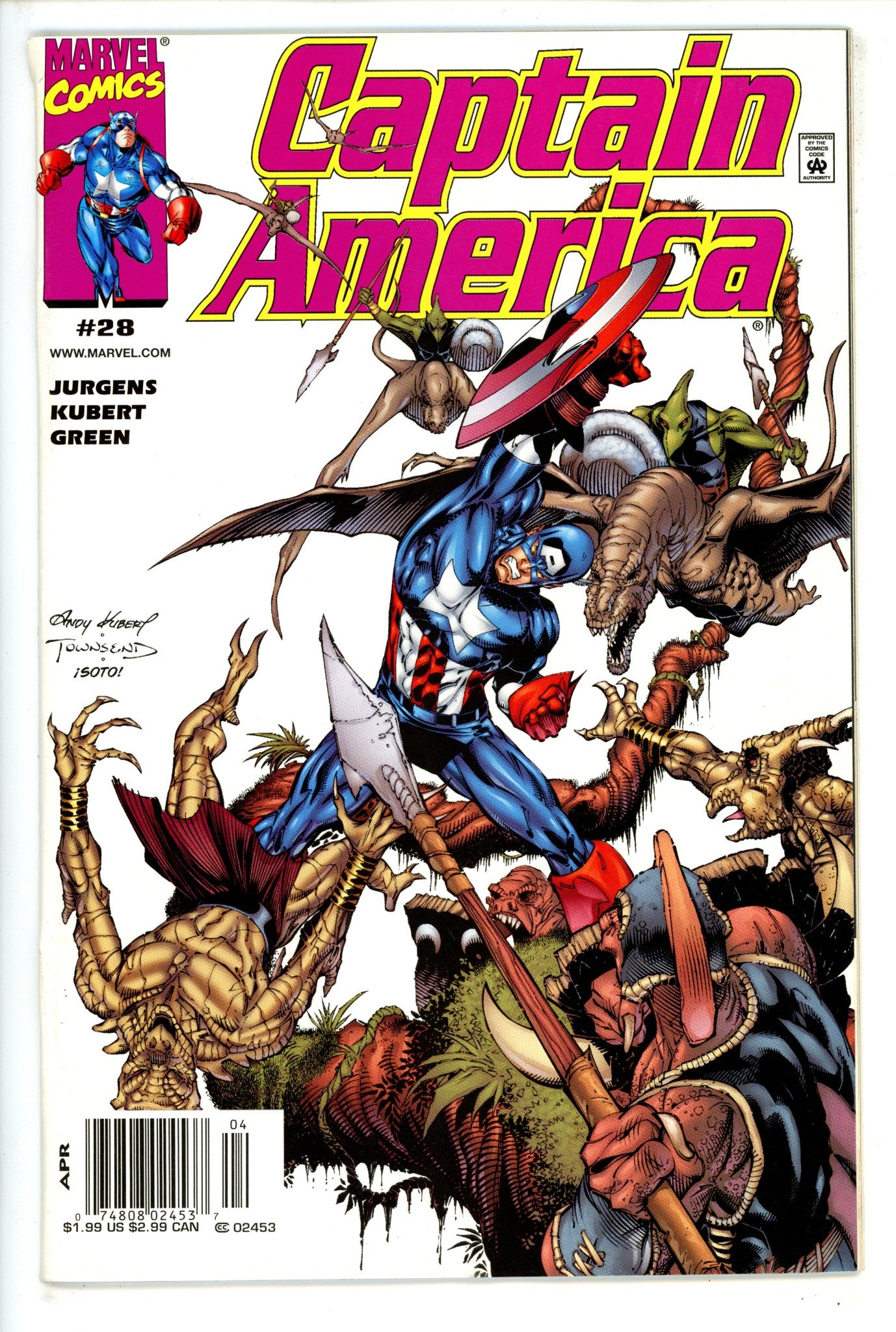 Captain America Vol 3 28 Newsstand