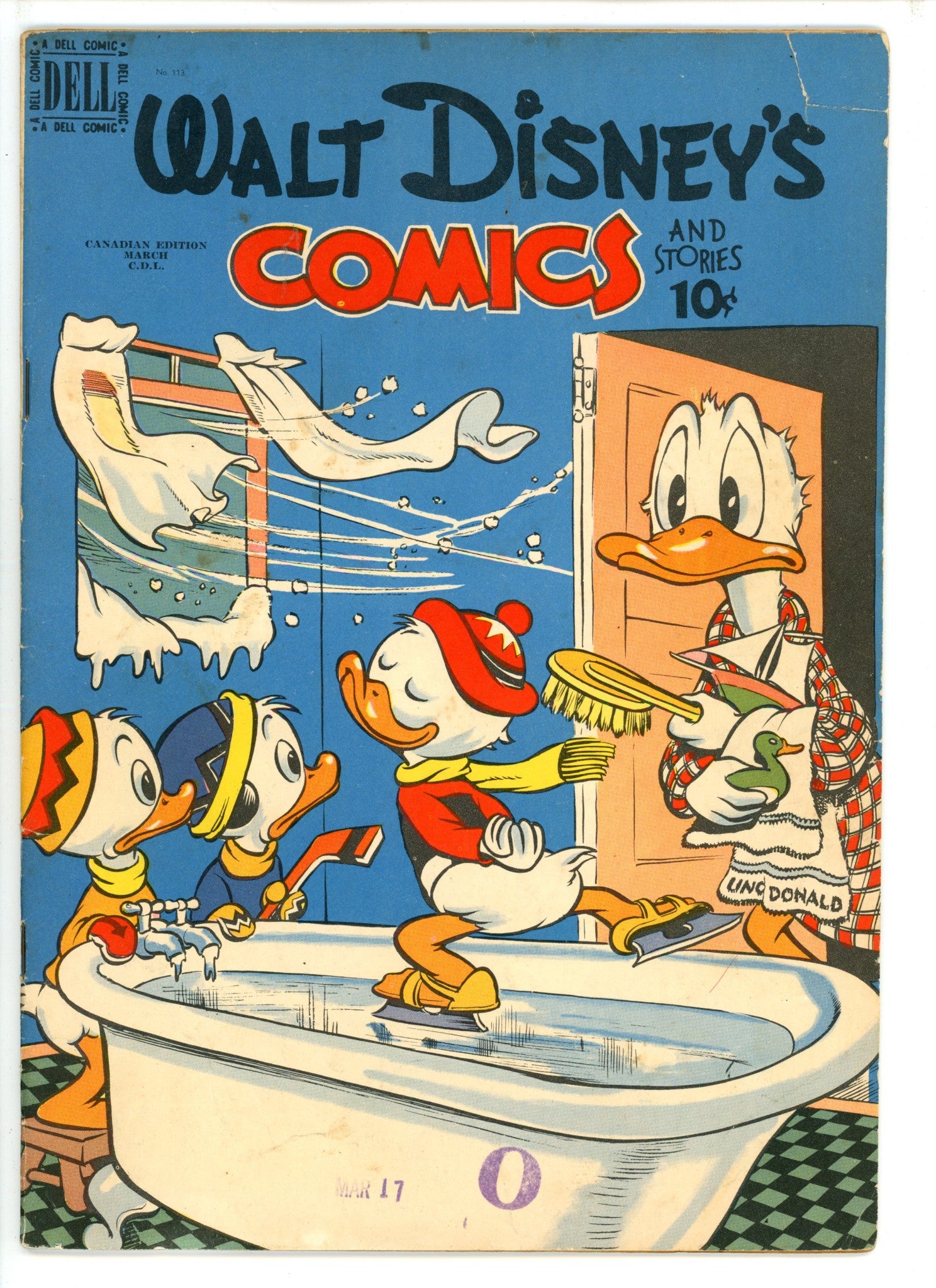 Walt Disney's Comics and Stories Vol 10 5 (113) Canadian Variant VG (1950)