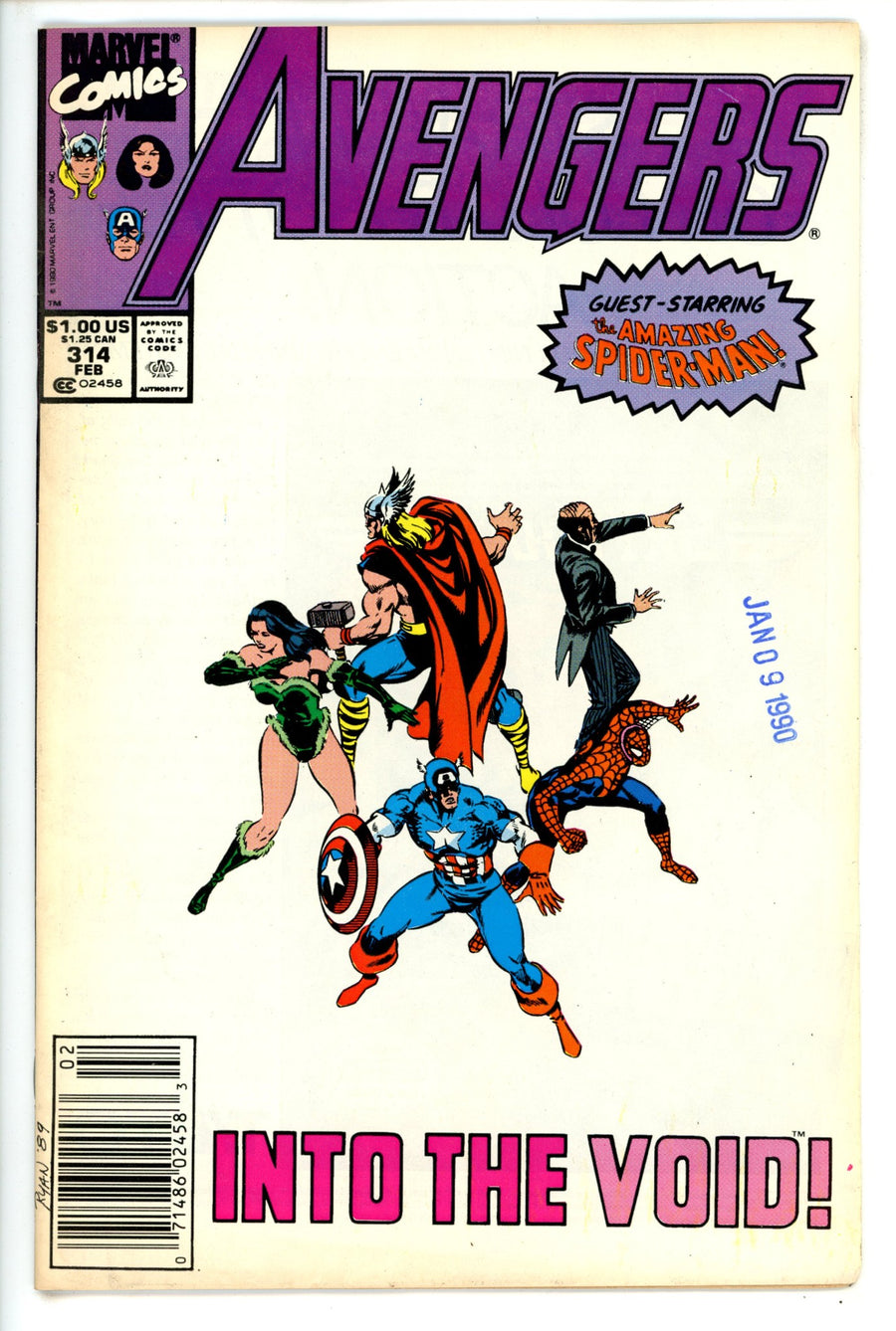The Avengers Vol 1 314 Newsstand FN/VF